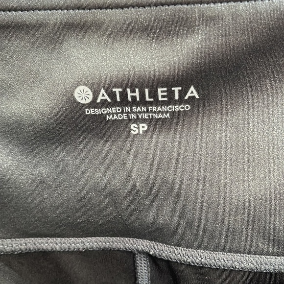 Athlete Shimmer Metallic Gray Silver Pants size XS - Picture 5 of 7